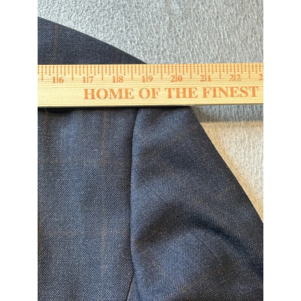 Jos A Bank Blazer Mens 43R Navy Blue Wool Tailored‎ Fit Traveler's Collection